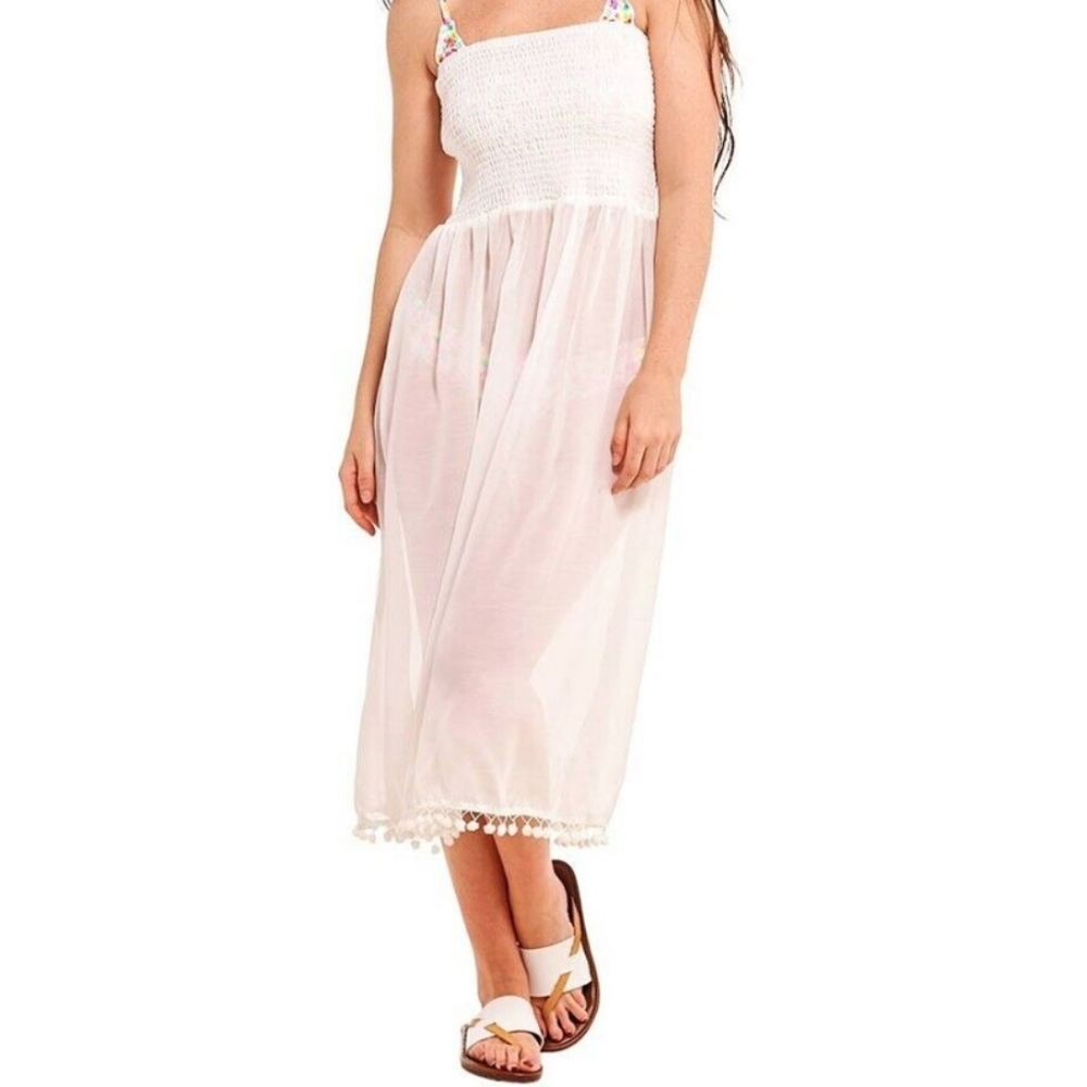 ☀️CYN & LUCA SWIMSUIT COVERUP STRAPLESS DRESS, NWT